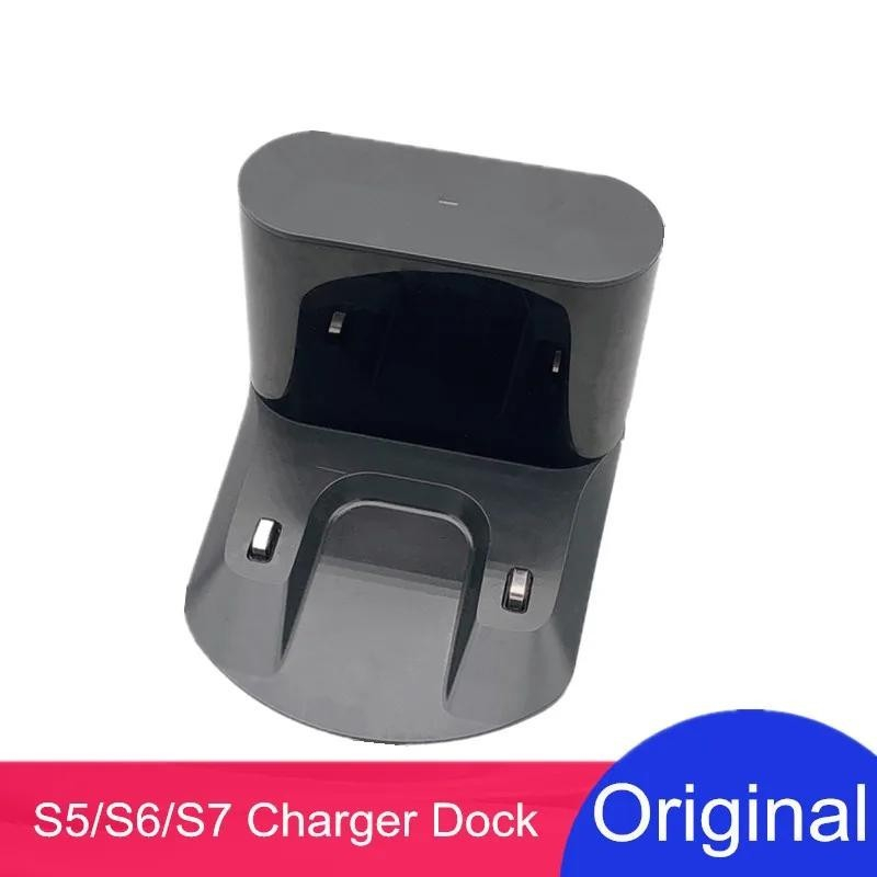 Original Roborock Charger Dock หรือล้อสําหรับ S7 S5 MAX S6 S6MaxV หุ่นยนต์เครื่องดูดฝุ่นอะไหล่ซ่อม