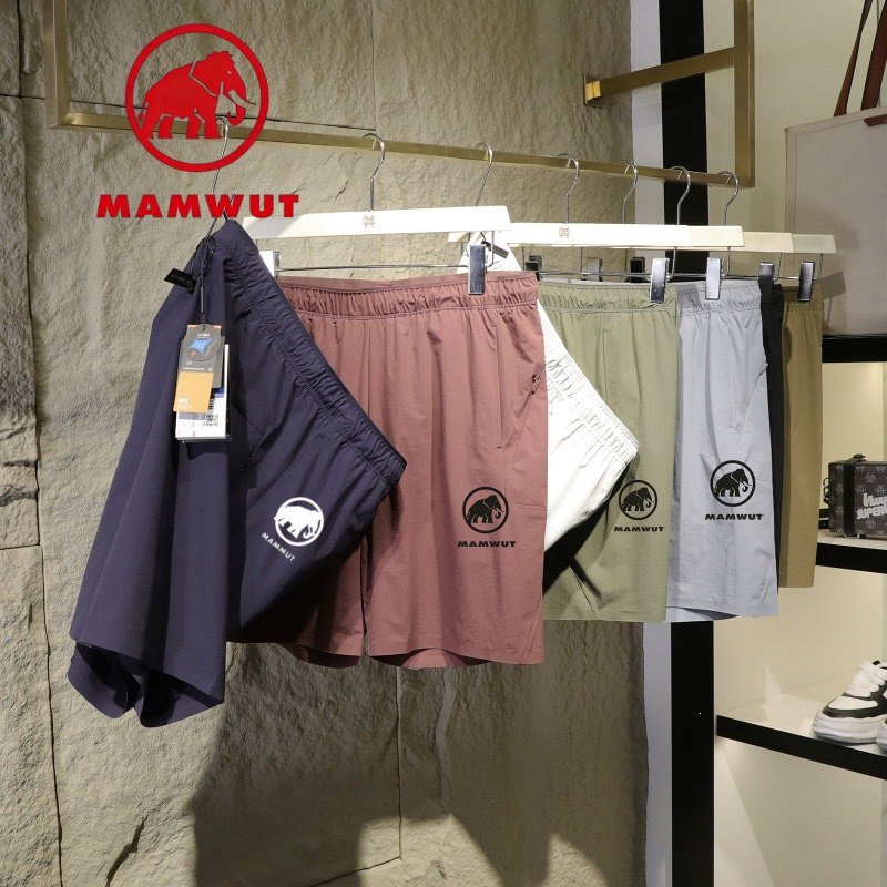 Mammut Elephant Mens Functional Overalls Shorts ปรับเข็มขัดหลายซิปกระเป๋าด้านข้างกิจกรรมกลางแจ้ง Mou