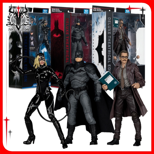 [ในสต็อก]McFarlaneของเล่นDC Multiverse Cogner Gordon,Battle Damaged Catwoman,Batman 7 นิ้วAction Fig