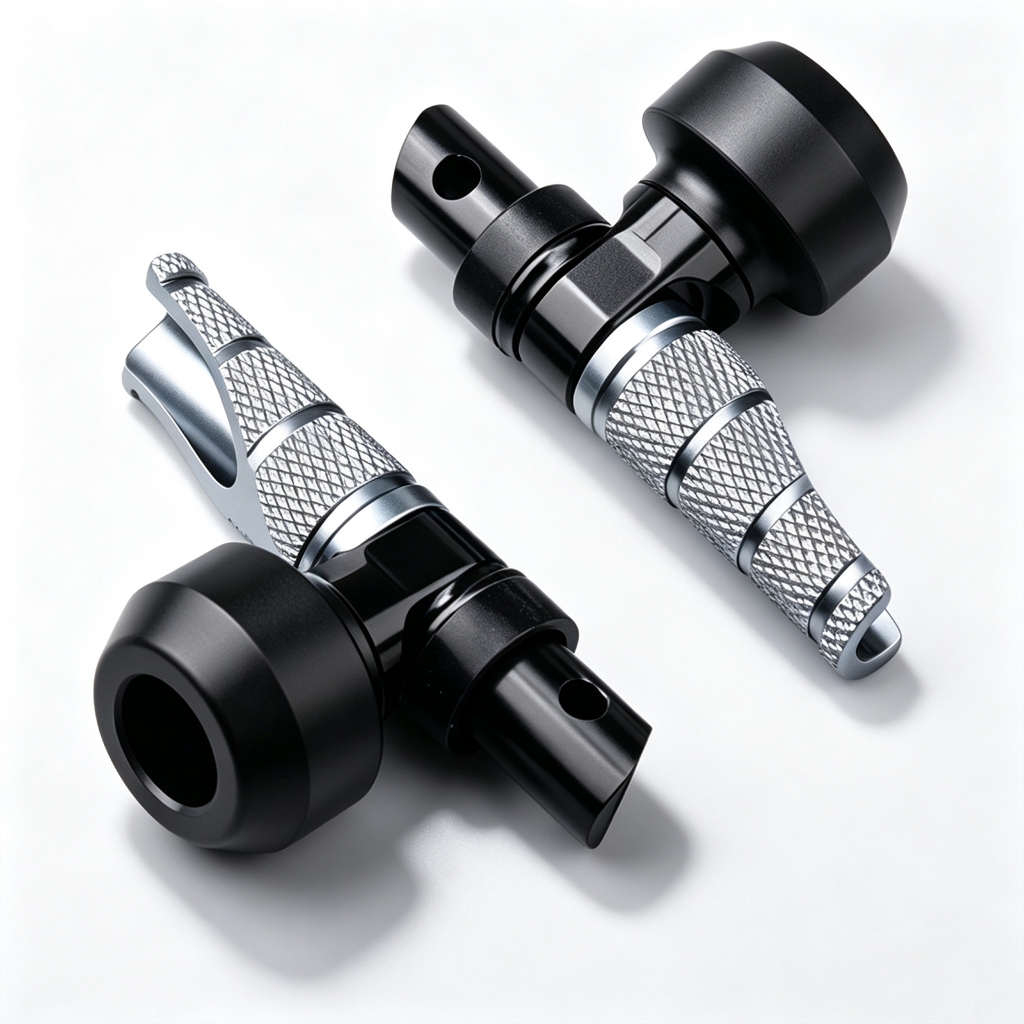 ด้านหลัง Footpeg Slider Footrest เหยียบสําหรับ Kawasaki KLX230 KLX230S SHERPA KLX230SM MEGURO S1 W23