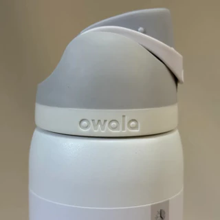 Owala FreeSip ขวดน้ํา 24 ออนซ์พร้อมหลอด - สแตนเลสหุ้มฉนวน ผลัก-ก้นมือเดียว ป้องกันการรั่วซึมสําหรับยิม