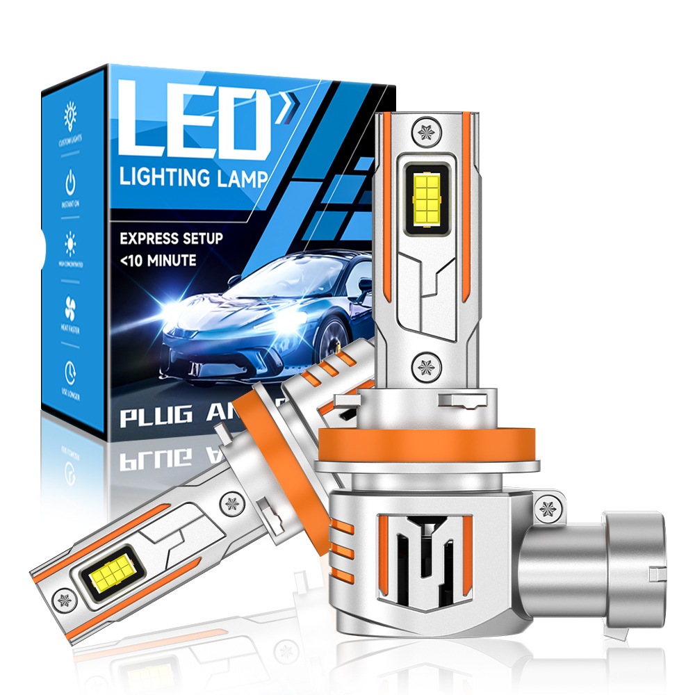 2PCS ปริมาณ V7 72W 16000LM H11 LED หมอก 6500K สีขาว CNABUS H4 H7 H8 H16 9005 อัตโนมัติหมอกสําหรับรถย