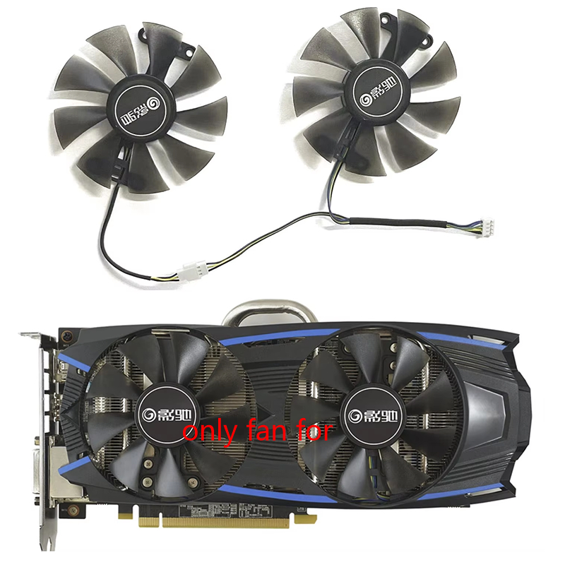 ใหม่ GTX1060 GPU พัดลม 4PIN 85 มม.สําหรับ GALAXY GTX950 GTX960 KFA2 GALAXY GeForce GTX1060 EXOC 6GB 
