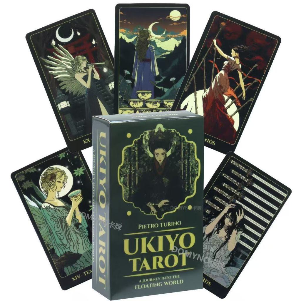 10.3 X6CM Ukiyo-e Tarot เกมกระดานภาษาอังกฤษชุดปัญญาการ์ดเกม Ukiyo Tarot