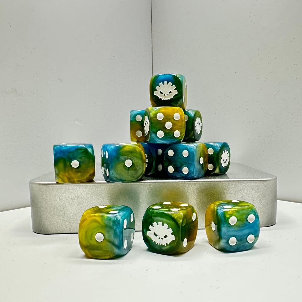Warhammer AOS Lizardman Dice Serrafin Dice Chameleon Pterosaur Warhammer Dice