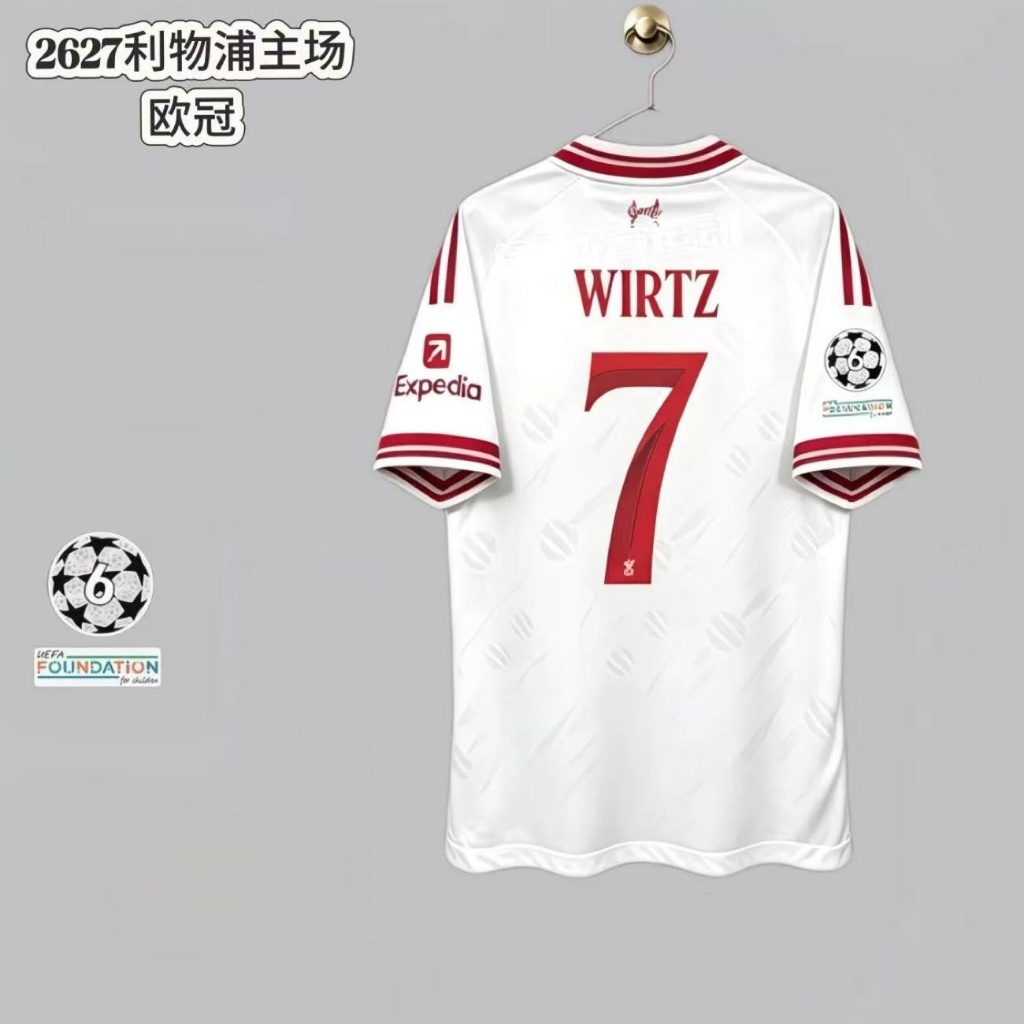 2627 Liverpool Away Jersey เสื้อฟุตบอลแขนสั้น Wiltz Van Dyke Gerald Sarah Hector Sobo Isak