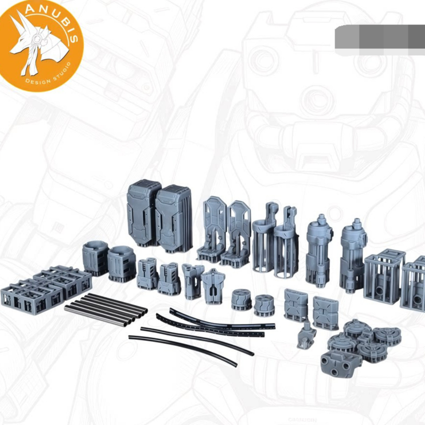 ANUBIS EX049DX EX049 3d Print อะไหล่อัพเกรดสําหรับ HG 1/144 GQ ZAKU GQUUUX Series (ไม่รวมชุดโมเดล)