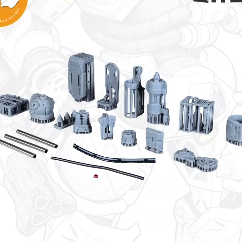 ANUBIS EX049 EX049DX ชุดอุปกรณ์เสริมอะไหล่เข้ากันได้กับ HG 1/144 GQUUUUUX ZAKU GQ Series EXCLUDES รุ