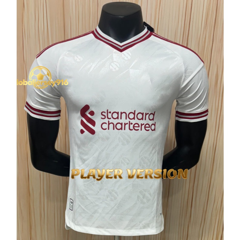 Player Version:26-27 LIWUPU Away เสื้อฟุตบอลสีขาวเสื้อกีฬาแขนสั้น AA S-2XL