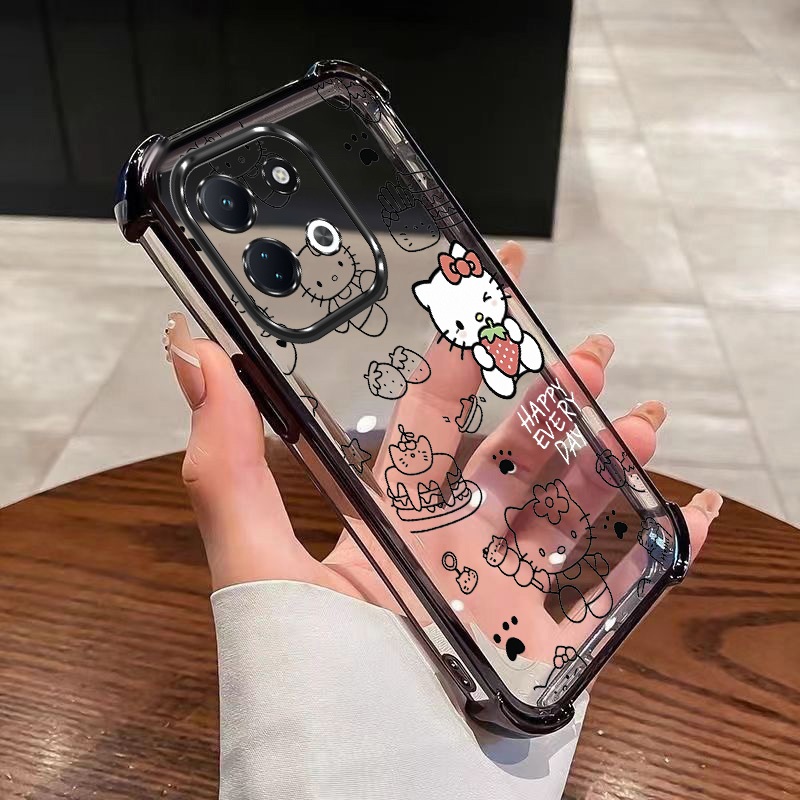 เคสโทรศัพท์กันกระแทกสําหรับ Xiaomi Redmi 17 5G HelloKitty Cat Casing Phone Case Air Cushion Case Pho