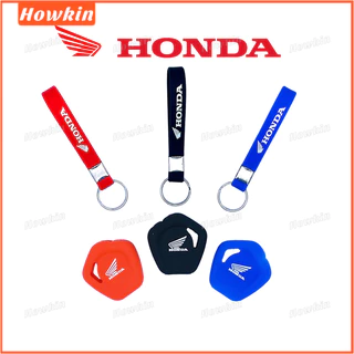 ☆พิเศษ☆เคสซิลิโคน พร้อมพวงกุญแจโลโก้ สําหรับ honda wave alpha 125i dash 125 ex5