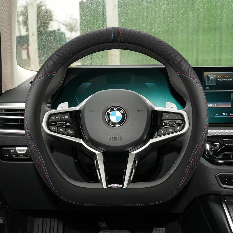 ที่หุ้มพวงมาลัยรถยนต์สําหรับ BMW 1 2 3 4 5 7 Series M2 M3 M4 M5 I3 I4 X1 X2 X3 IX1 IX2 2023 2024 202