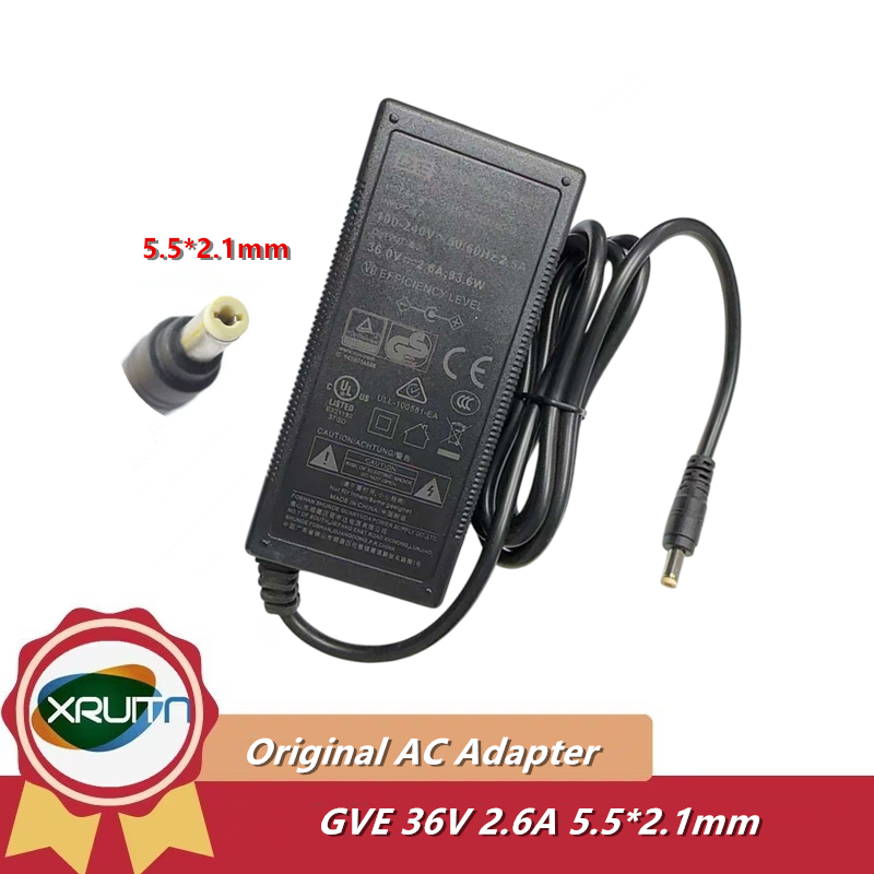ของแท้ GVE 36V 2.6A 2.5A 2.0A GM95-360260-D เครื่องชาร์จอะแดปเตอร์ AC/DC สําหรับ GM95-360260-D GM95-