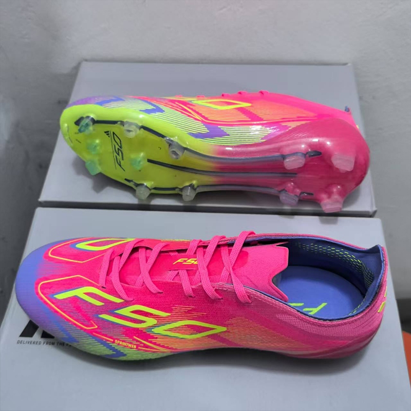F50 Fiber Touch Elite Messi FG Yamal Green/Black Mens Soccer Shoes รองเท้าฟุตบอลกันลื่นและทนต่อการสึ