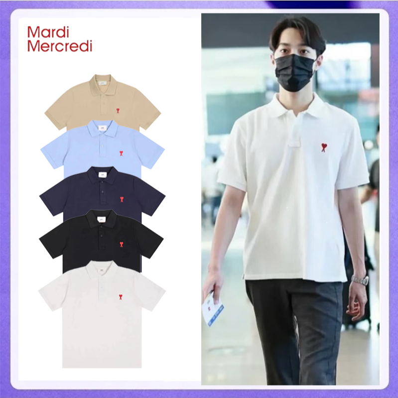 รีบเลย! AMI Paris เสื้อยืดผู้หญิง/ผู้ชาย ของแท้ เนื้อผ้าดี ใส่สบาย ใส่ได้ทุกวัน จัดส่งด่วน ส่งฟรีถึงบ้าน พร้อมส่งจากไทย