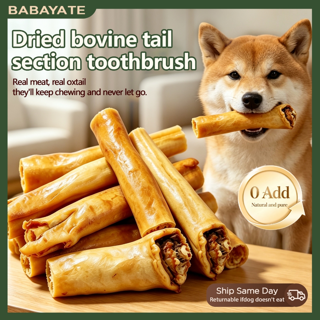 BABAYATE Cut Oxtail Dog Chews – ชิ้นที่กัดสําหรับการเคี้ยวได้ง่าย, การดูแลทันตกรรมที่ยาวนาน, ไม่มีสารเติมแต่ง, ปราศจากกลิ่น, สําหรับทุกพันธุ์