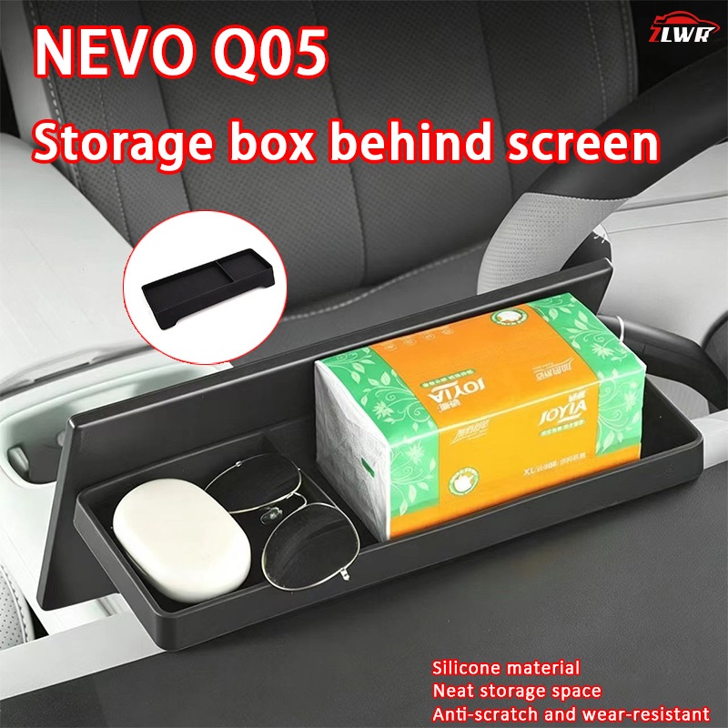 ZLWR NEVO Q05 แผงควบคุมกลางด้านหลังกล่องเก็บการปรับเปลี่ยนอุปกรณ์ตกแต่งภายในรถยนต์อุปกรณ์ตกแต่ง