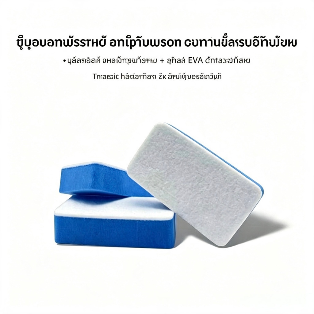 [จ๊ะ] ชุดฟองน้ำขจัดคราบน้ำมันกระจกรถ 10 ชิ้น ผ้าสักหลาดขนแกะ EVA แข็งแรง ขัดคราบมันฝังแน่นกระจกรถ ทำกระจกใสแจ๋ว