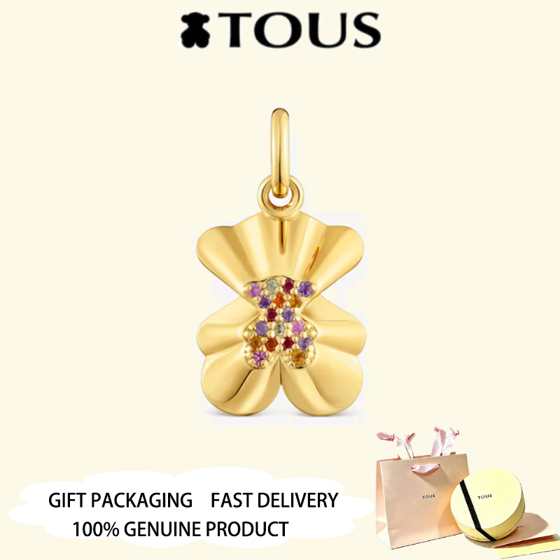 TOUS Gold Plated Projected-bear Pendant พลอย TOUS Sweet Valentines Day Anniversary Jewelry
