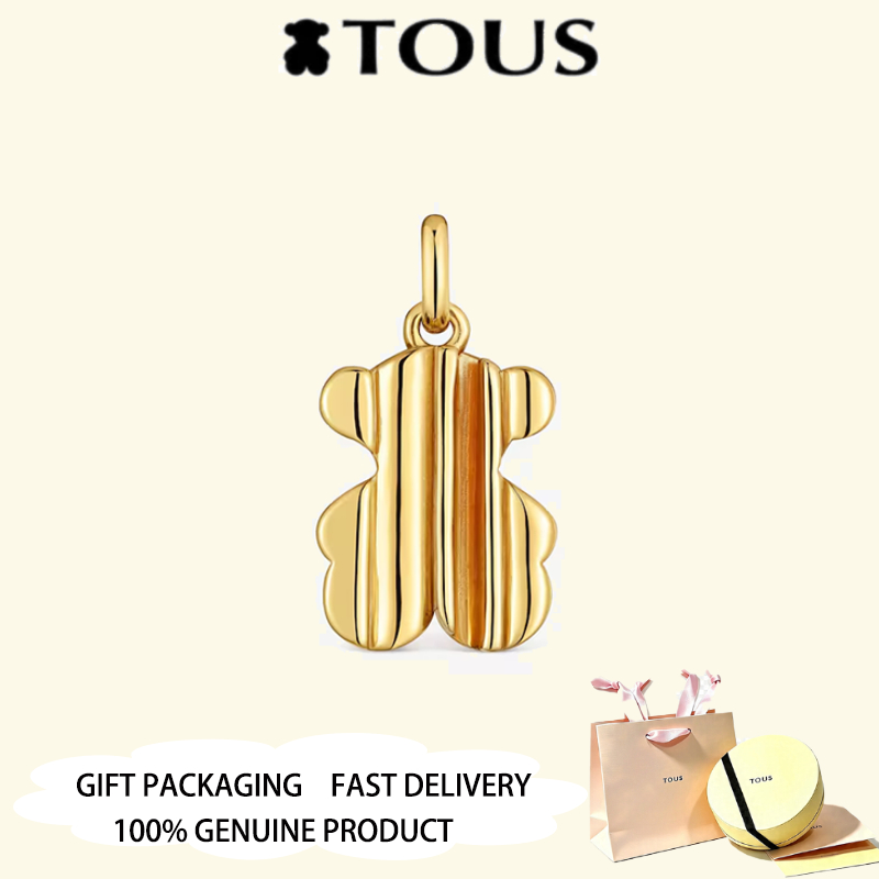 TOUS จี้ชุบทอง vermeil TOUS เครื่องประดับครบรอบวันวาเลนไทน์หวาน