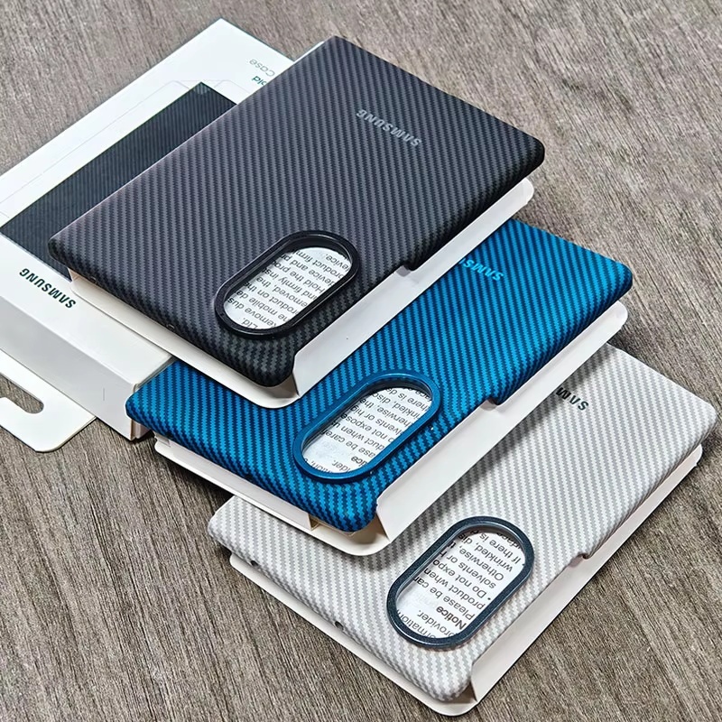 Samsung Galaxy Z Fold8 Fold 8 Ultra Phone Case Diagonal Carbon Texture Hard Cover + แถมฟรีกระจกนิรภัยกันรอยหน้าจอ