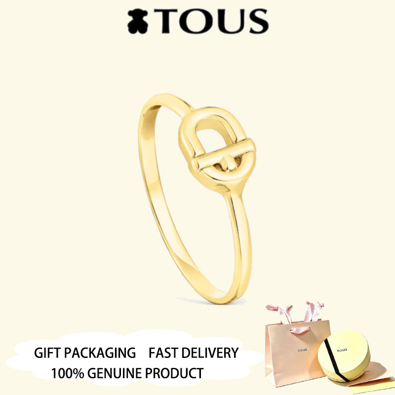 TOUS Gold Plated TOUS MANIFESTO Ring เครื่องประดับครบรอบวันวาเลนไทน์