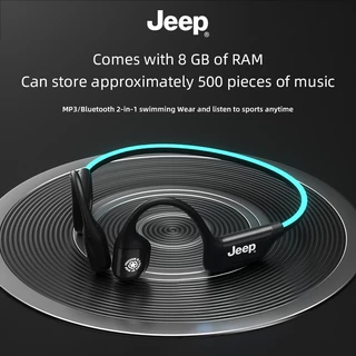 Jeep EC025 หูฟังบลูทูธ 5.4 IPX8 กันน้ํา ว่ายน้ํา หูฟัง Bone Conduction เครื่องเล่น MP3 ขนาด8GB พร้อมไฟ LED