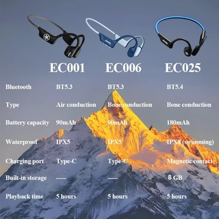 [พร้อมส่งในไทย] Jeep EC006 / EC025 / EC001 หูฟังไร้สาย ระบบ Bone Conduction เสียงดี กันน้ํา ว่ายน้ํา หูฟังกีฬา พร้อมไมโครโฟน