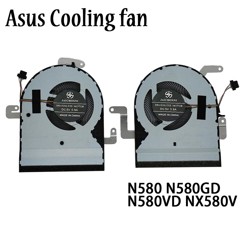 เปลี่ยนใหม่สําหรับ Asus N580 N580GD N580GD-DB74 N580VD NX580V NX580VD X580VD CPU + พัดลม GPU
