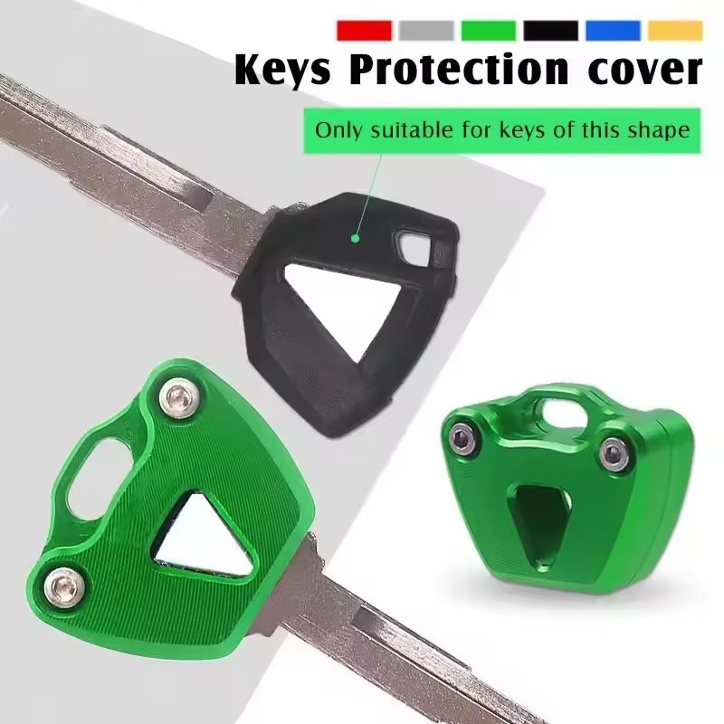 รถจักรยานยนต์ CNC ฝาครอบกุญแจเชลล์คีย์ป้องกันพวงกุญแจสําหรับ KAWASAKI ZX-6R ZX-10R ZX-14R ZX6R ZX10R
