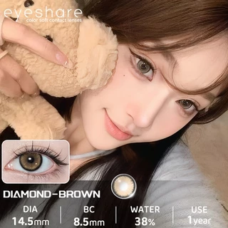 Eyeshare รุ่น OMG มีค่าสายตา 0.00‑‑8.00 คอนแทคเลนส์สี โทนสีกลมกลืนธรรมชาติ รายปี Dia14.0 สี Gray 1คู่