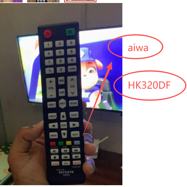 รีโมทสําหรับ AIWA XMA WINEEN HK320DF ทีวี AW-LED43FLED AW-50DX10AF AW-58ULEDX10AF AW-43FLEDX10AF