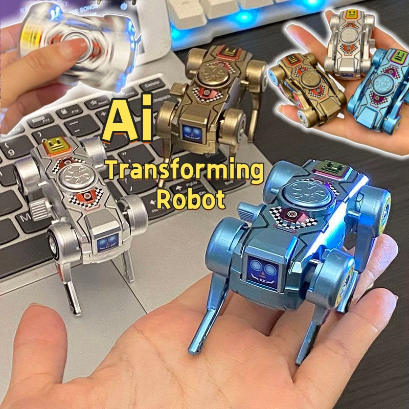 Ai Robot Toy Transforming Robot Toy Pressure-relief Fingertip Gyro Finger Rotation Toy Deformation R