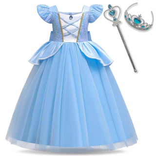 Nnjxd ชุดคอสเพลย์เจ้าหญิง Frozen สําหรับเด็กผู้หญิง 4-10 ปี