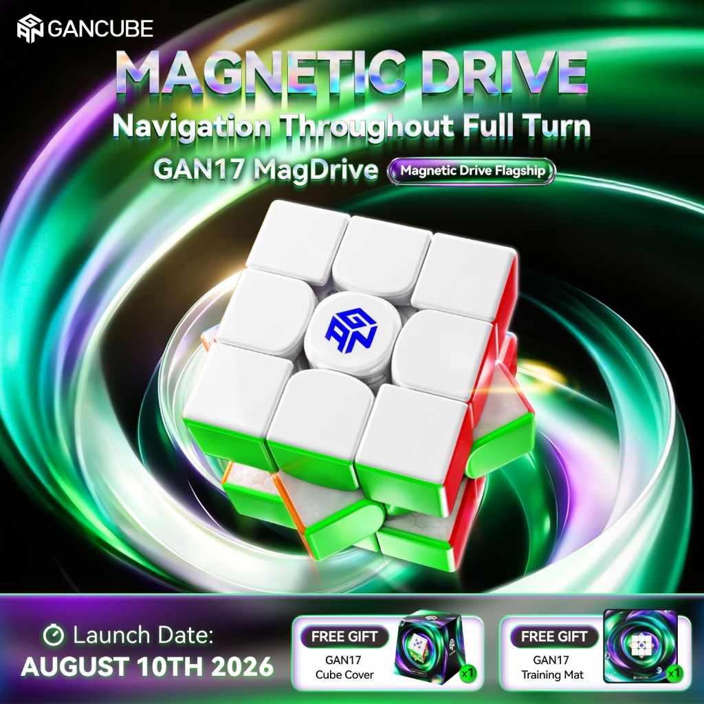 GAN17 MagDrive 3x3 ความเร็วแม่เหล็ก Cube UV เคลือบ Magic Cube การศึกษาปริศนาของเล่นสําหรับเด็กการฝึกอบรมความเร็ว