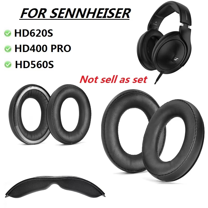 แผ่นรองหูฟังสําหรับ Sennheiser HD620S HD400 PRO HD560S หูฟังเปลี่ยนคุณภาพสูง Earmuff หมอนหูแถบคาดศีร