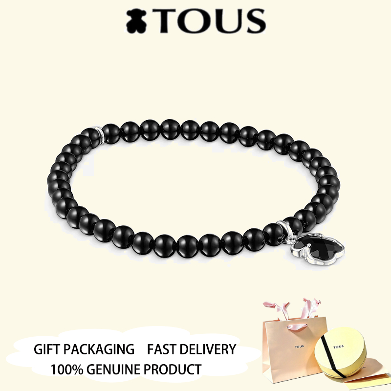 TOUS S925 เงินสเตอร์ลิงนิล TOUS Icon สร้อยข้อมือสีเครื่องประดับวันวาเลนไทน์