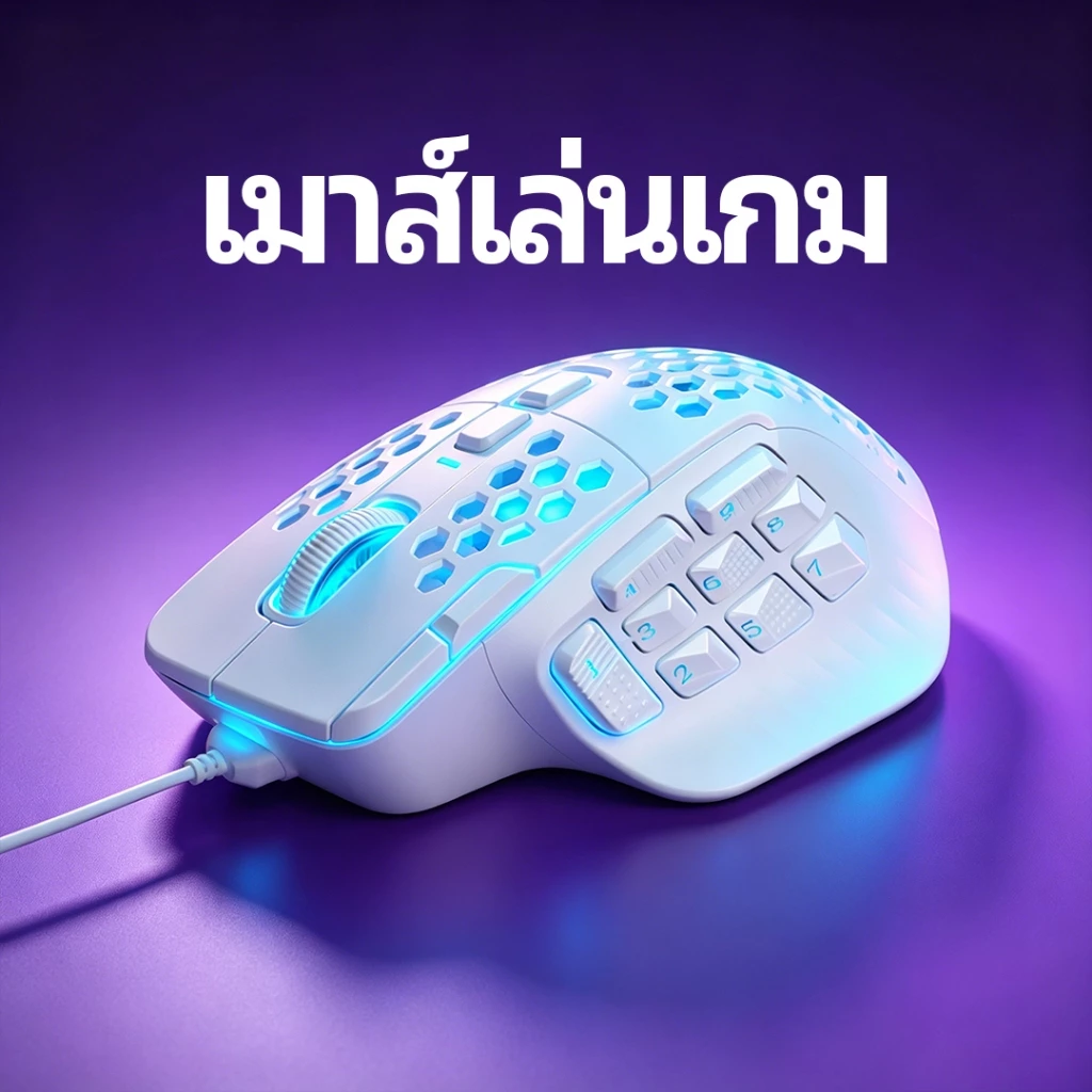Solakaka SM809 MMO เมาส์สําหรับเล่นเกมแบบมีสาย USB การออกแบบน้ําหนักเบา 85g ปุ่มด้านข้างแบบกําหนดเอง DIY เปลี่ยนปลอกด้านข้าง