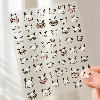 WSKEN DIY สติกเกอร์ตกแต่ง น่ารัก แปะมือถือ น่ารักลูกสุนัข for iPhone เคส หลากหลายดีไซน์ กันรอย สวยงามน่ามอง ฟิล์มกล้อง สติกเกอร์ป้องกัน