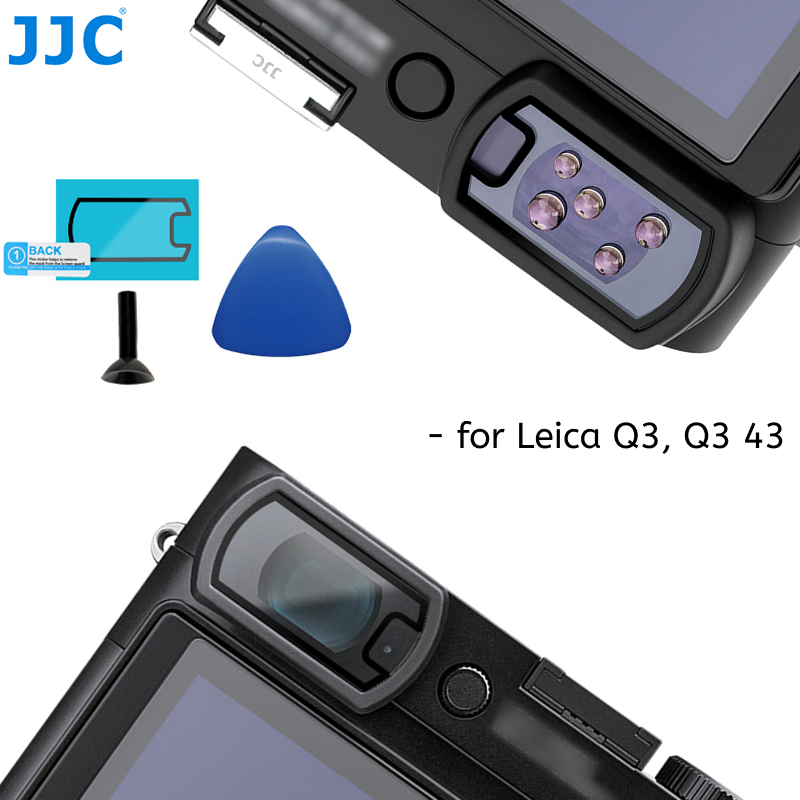 JJC ช่องมองภาพกระจกนิรภัยสําหรับ Leica Q3 Q343 Q3 43 กล้อง, AR เคลือบ Anti-Reflection Guard HD Scrat