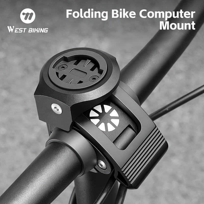 WEST BIKING จักรยานพับได้คอมพิวเตอร์ Mount CNC อลูมิเนียม Handlebar Extension Bracket ใช้งานร่วมกับ Blackbird / Garmin / Magene จักรยาน Speedometer