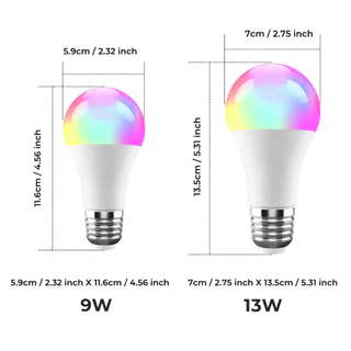 Smatrul Tuya หลอดไฟอัจฉริยะ Wifi 24W 13W เปลี่ยนสีได้ หรี่แสงได้ ควบคุมผ่านแอพ สําหรับสั่งการด้วยเสียง บ้าน