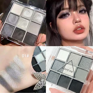 9 สีเคลือบมุกรมควันกุหลาบอายแชโดว์คณะกรรมการทนทานกันน้ําแต่งหน้าตาเหมาะสําหรับงานเลี้ยงวันวาเลนไทน์