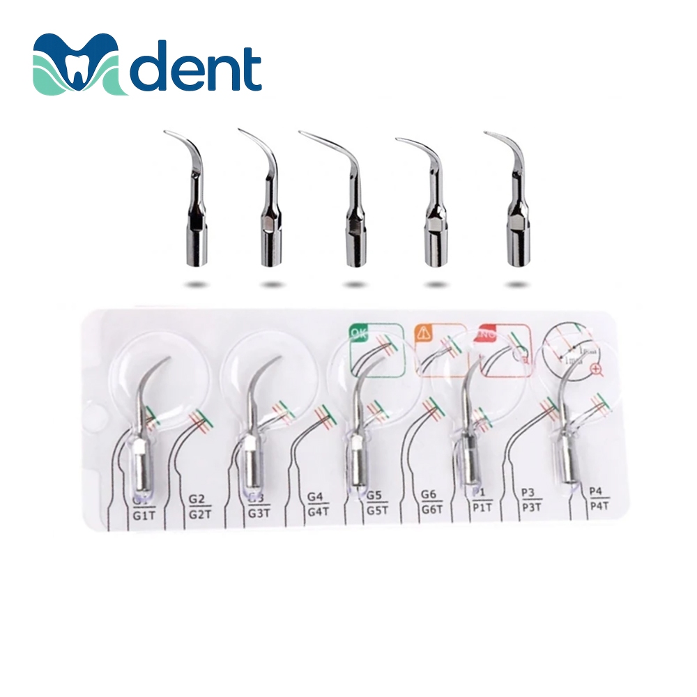 5PCS Perio scaler scaling tip ทันตกรรม P1 G1 G2 สําหรับ EMS WOODPECKER MECTRON scaler ในอุปกรณ์ทันตก