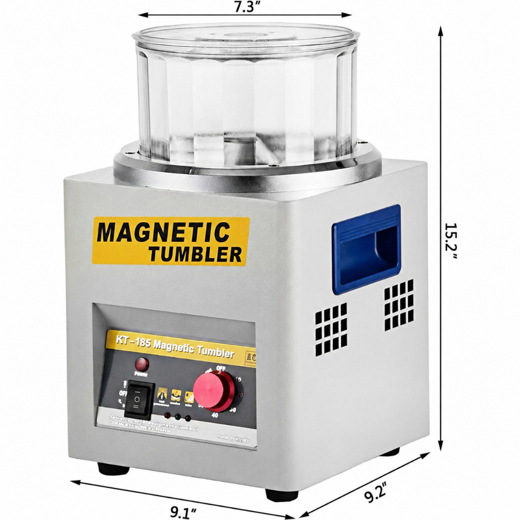 【มีสินค้าพร้อมจัดส่ง】เครื่องร่อนเข็มแม่เหล็ก KT-185 เครื่องร่อนแม่เหล็ก Magnetic Tumbler KT-185 KT-205