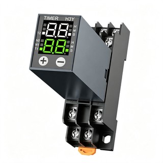 【ส่งจากกรุงเทพ】รีเลย์ตั้งเวลาดิจิทัล H3y-2/4 LCD 220v24v ขนาดเล็ก ควบคุมเวลาการไหลเวียน JSZ6