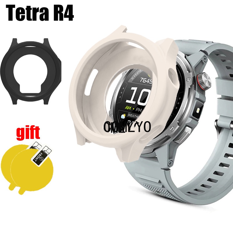 สําหรับ Aolon Tetra R4 กรณีสมาร์ทนาฬิกาซิลิโคนอ่อนนุ่มป้องกันกันชนกรณีป้องกันหน้าจอฟิล์ม