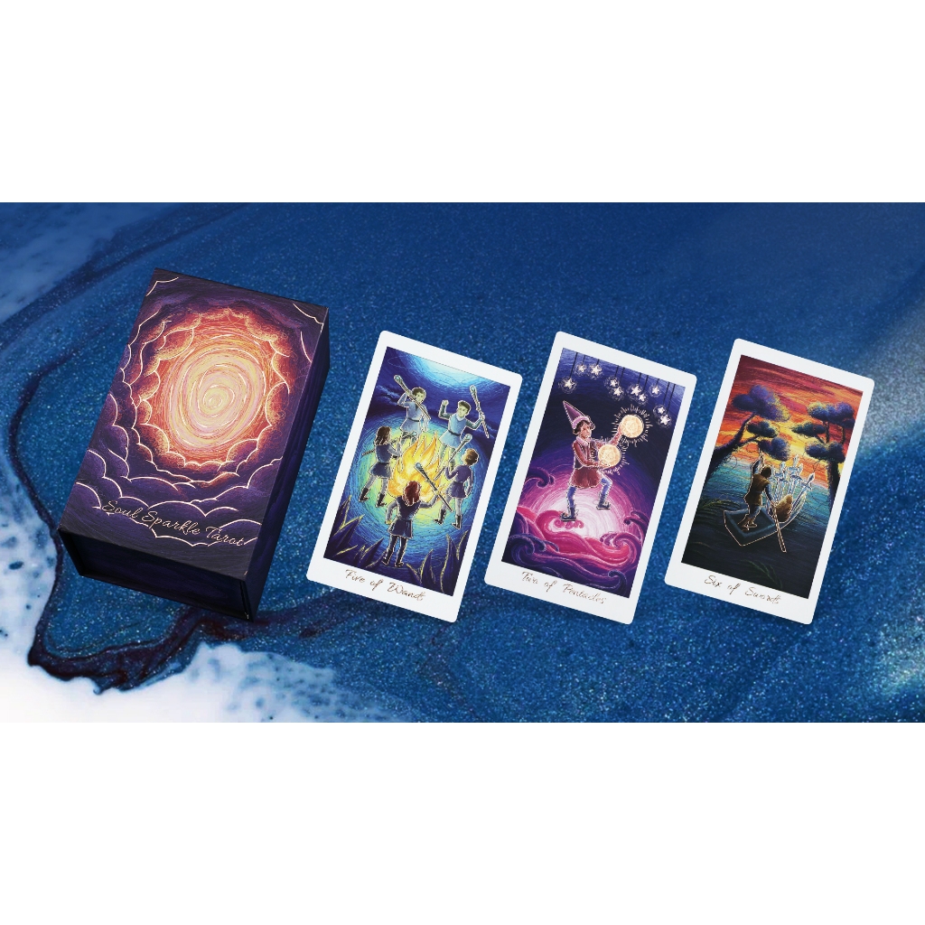 Soul Sparkle Tarot: Timeless 78-Card Complete Deck Set (The Niveus Deck )