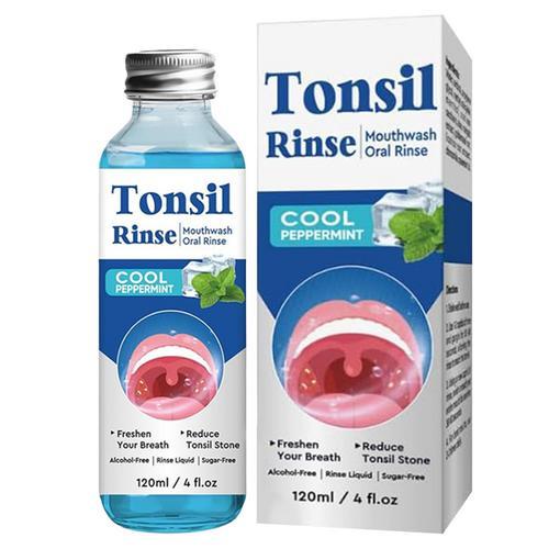 Tonsil Stone Remover น้ํายาบ้วนปาก Tonsil Stone Remover น้ํายาบ้วนปาก 120ml ธรรมชาติ Gentle Relief Anti-Bad Breath naith