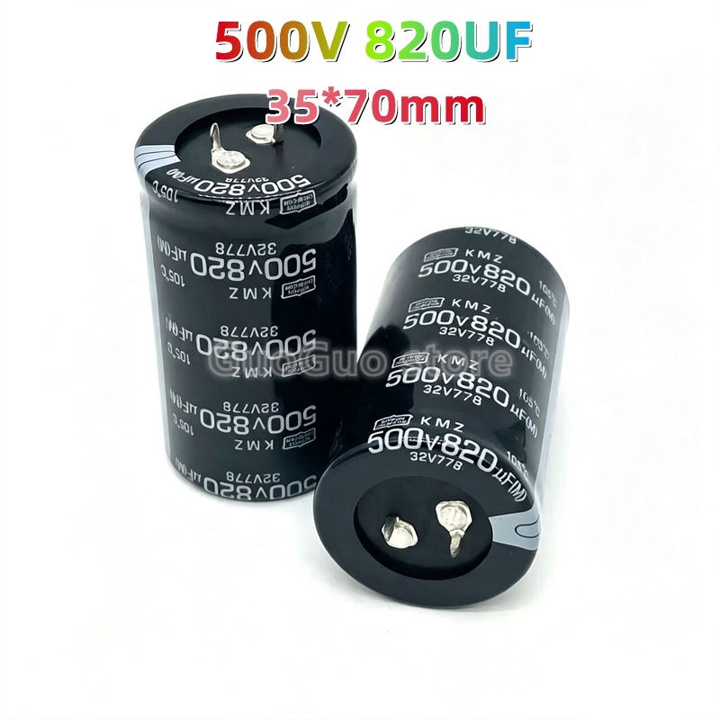 1 ชิ้น 500V 820UF ตัวเก็บประจุไฟฟ้า 820uF 500v 35*70 มม.
